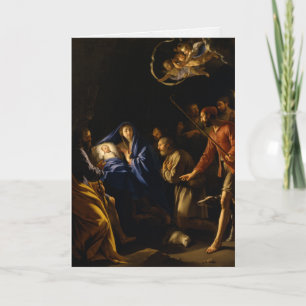 Weihnachtskarten   Adoration Shepherds 11 Feiertagskarte