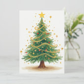 Weihnachtskarten Ankündigung (Stehend Vorderseite)