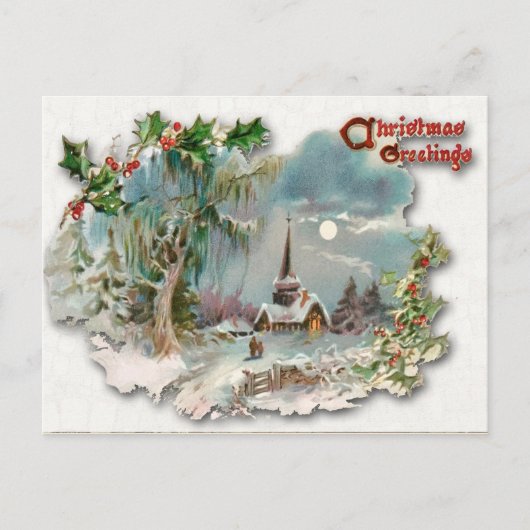 Weihnachtskarten Ankündigungspostkarte (Vorderseite)