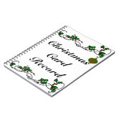 Weihnachtskarten-Aufzeichnung Notizblock (Linke Seite)