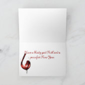 Weihnachtskarten, Ausfallen Feiertagskarte (Innenseite)