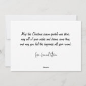 Weihnachtskarten australia Santa sleigh Kangaroo Feiertagskarte (Rückseite)