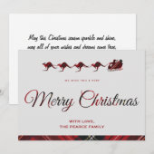 Weihnachtskarten Australien Frohe Weihnachten Sant (Vorne/Hinten)