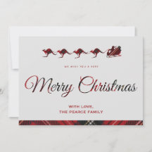 Weihnachtskarten Australien Frohe Weihnachten Sant