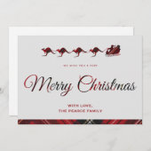 Weihnachtskarten Australien Frohe Weihnachten Weih (Vorne/Hinten)