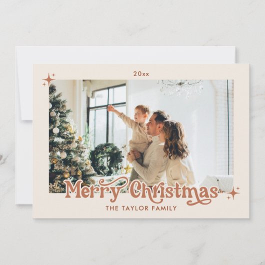 Weihnachtskarten | Boho Christmas Cards Einladung (Vorderseite)