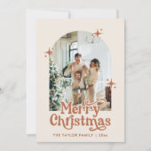 Weihnachtskarten | Boho Christmas Cards Einladung (Vorderseite)