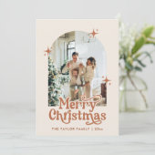 Weihnachtskarten | Boho Christmas Cards Einladung (Stehend Vorderseite)