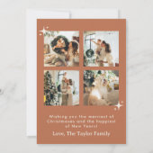 Weihnachtskarten | Boho Christmas Cards Einladung (Rückseite)