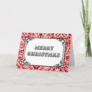 Weihnachtskarten Candy Canes Feiertagskarte