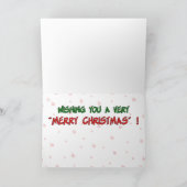 Weihnachtskarten: Chancen Feiertagskarte (Innenseite)