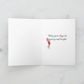 Weihnachtskarten-Dackel Hundedesign Feiertagskarte (Innenseite)