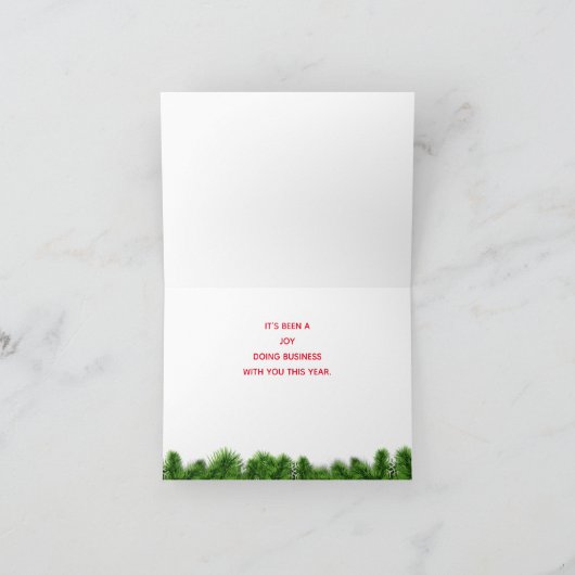 Weihnachtskarten Dankeskarte (Innenseite)