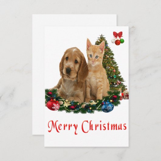 Weihnachtskarten Dankeskarte (Vorne/Hinten)