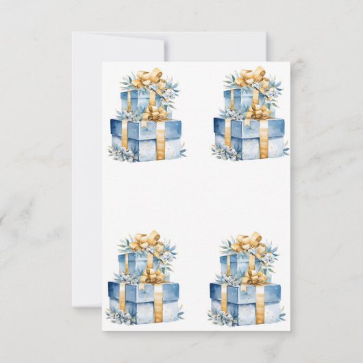 Weihnachtskarten Dankeskarte (Rückseite)