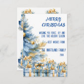 Weihnachtskarten Dankeskarte (Vorne/Hinten)