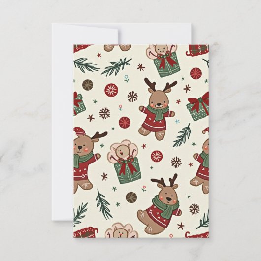 Weihnachtskarten Dankeskarte (Vorderseite)