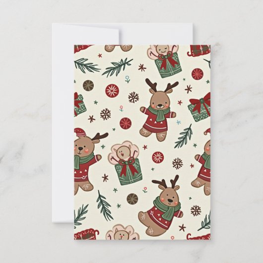 Weihnachtskarten Dankeskarte (Rückseite)