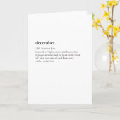 Weihnachtskarten-Definition mit Dezember Karte (Gelbe Blume)
