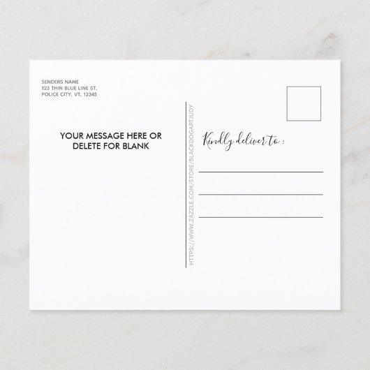 Weihnachtskarten der Abteilung Haushaltspolizei (Rückseite)