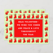 Weihnachtskarten der Freiwilligen Feiertagspostkarte (Vorne/Hinten)