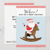 Weihnachtskarten der Reittiere Feiertagskarte (Vorne/Hinten)