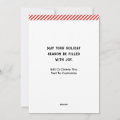 Weihnachtskarten der Reittiere Feiertagskarte (Rückseite)