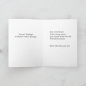 Weihnachtskarten der Tante Feiertagskarte (Innenseite)