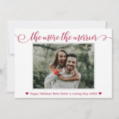 Weihnachtskarten des Roten Fotos Einladung (Vorderseite)