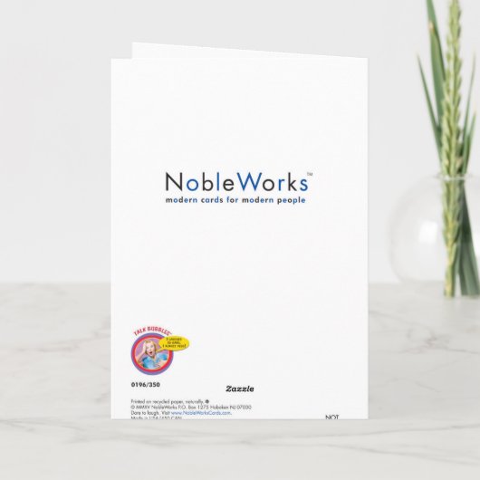 Weihnachtskarten des Vaters Karte (Rückseite)