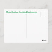 Weihnachtskarten-Dinosaurier studieren antike Mens Postkarte (Rückseite)