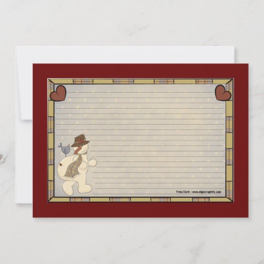 Weihnachtskarten Einladung (Vorderseite)