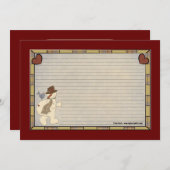 Weihnachtskarten Einladung (Vorne/Hinten)