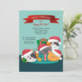 Weihnachtskarten Einladung (Stehend Vorderseite)