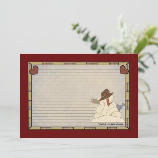 Weihnachtskarten Einladung (Stehend Vorderseite)