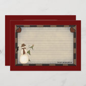 Weihnachtskarten Einladung (Vorne/Hinten)