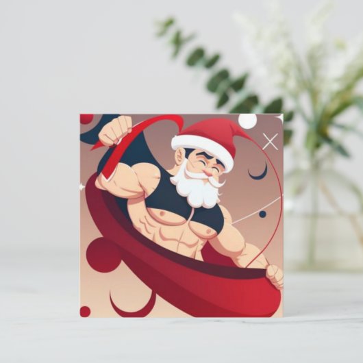 Weihnachtskarten Einladung (Stehend Vorderseite)