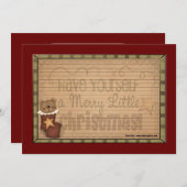 Weihnachtskarten Einladung (Vorne/Hinten)