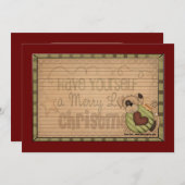 Weihnachtskarten Einladung (Vorne/Hinten)