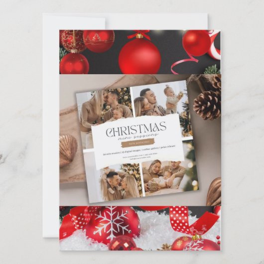 Weihnachtskarten Einladung (Vorderseite)