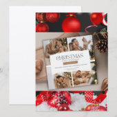 Weihnachtskarten Einladung (Vorne/Hinten)