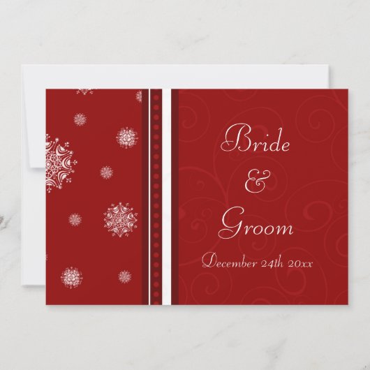 Weihnachtskarten Einladung (Rückseite)