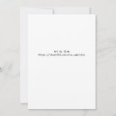 Weihnachtskarten Einladung (Rückseite)