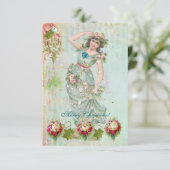 Weihnachtskarten Einladung (Stehend Vorderseite)