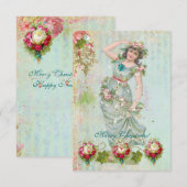 Weihnachtskarten Einladung (Vorne/Hinten)