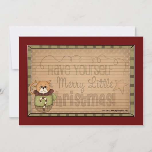 Weihnachtskarten Einladung (Vorderseite)