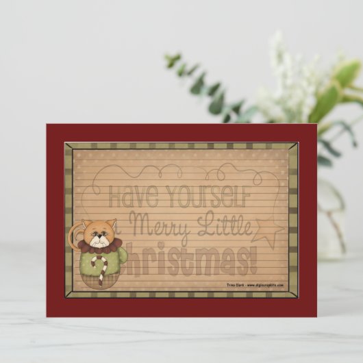 Weihnachtskarten Einladung (Stehend Vorderseite)