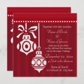 Weihnachtskarten Einladung (Vorne/Hinten)