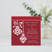 Weihnachtskarten Einladung (Stehend Vorderseite)