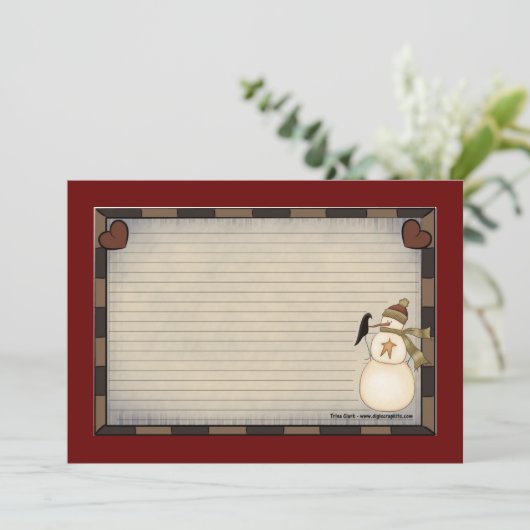 Weihnachtskarten Einladung (Stehend Vorderseite)